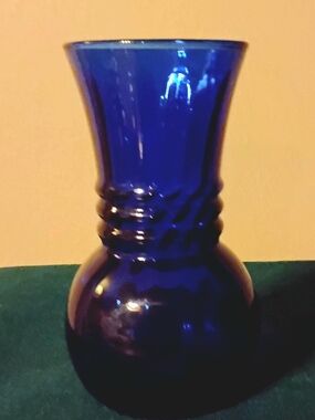 Cobalt Blue Glass Vase